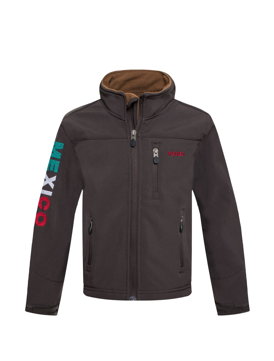 Boys Rodeo Embroidery Jacket-BNJ650-EMB-MHL-BROWN - Rodeo Clothing wholesale 