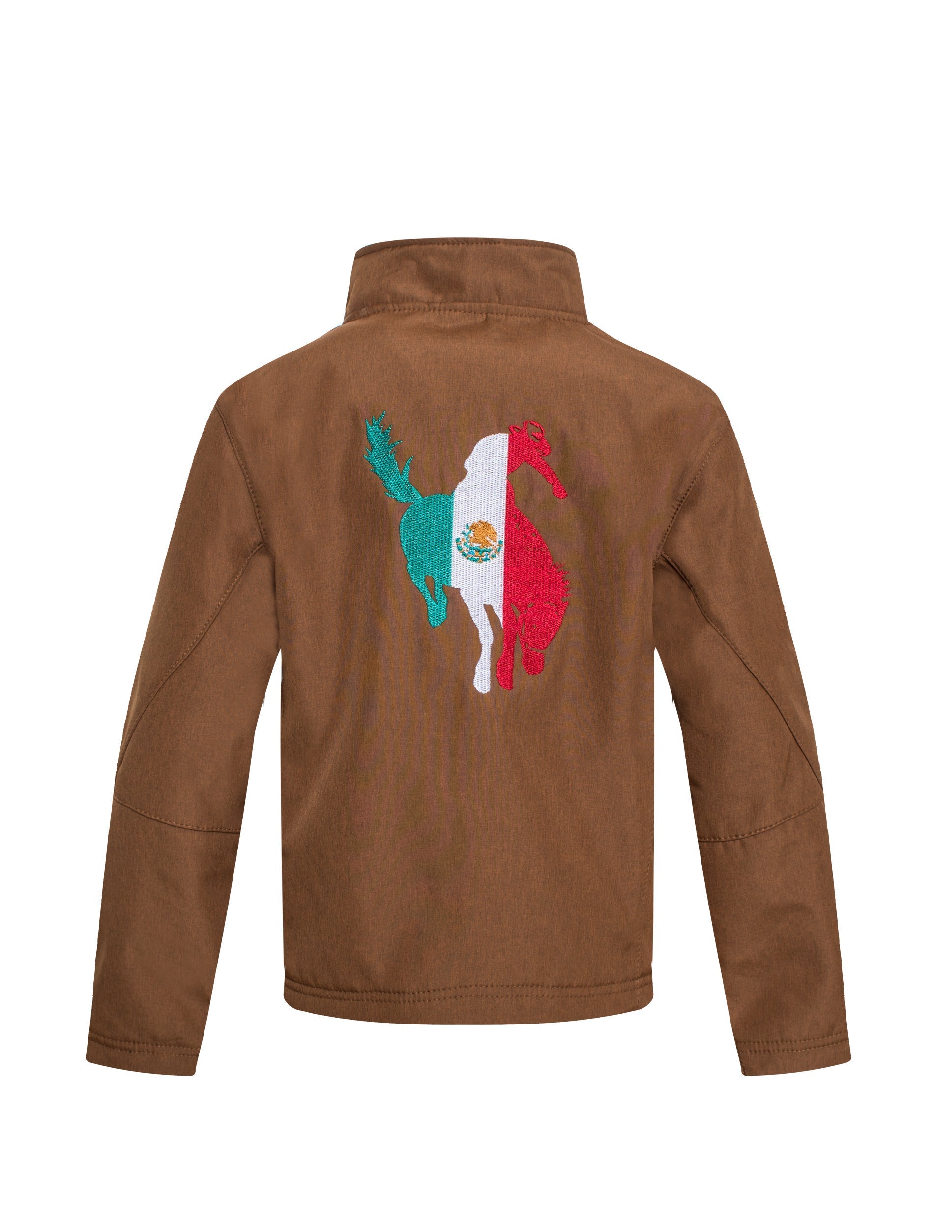 Boys Rodeo Embroidery Jacket-BNJ650-EMB-MHL-COGNAC - Rodeo Clothing wholesale 