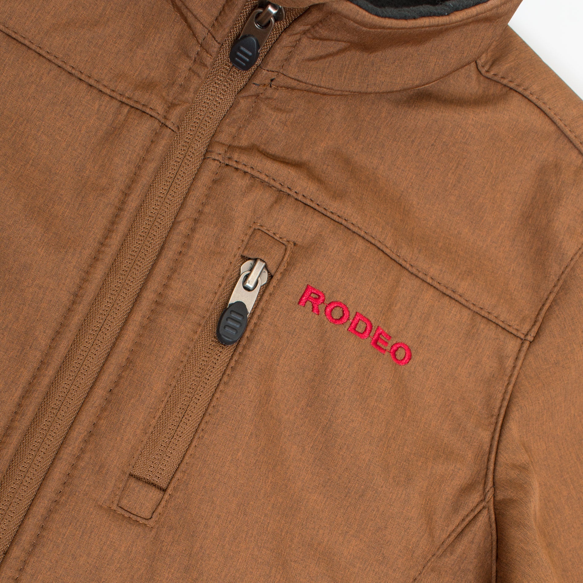 Boys Rodeo Embroidery Jacket-BNJ650-EMB-MHL-COGNAC - Rodeo Clothing wholesale 