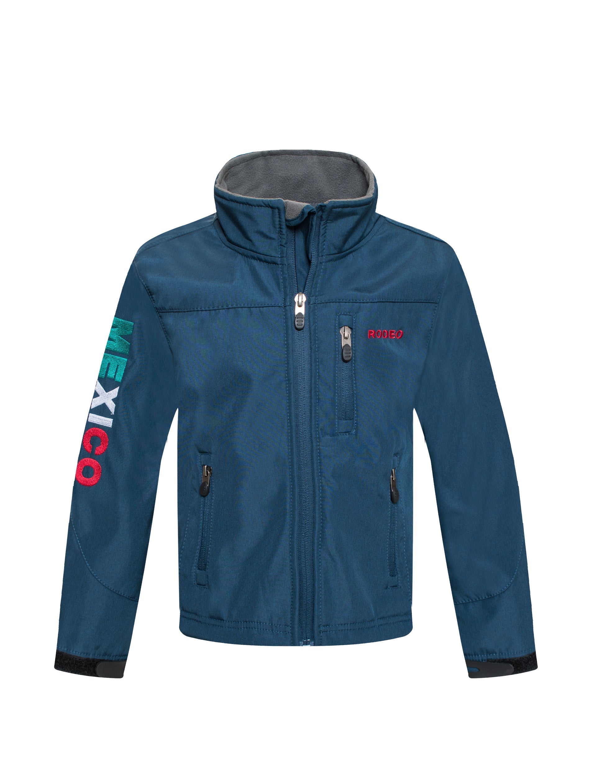 Boys Rodeo Embroidery Jacket-BNJ650-EMB-MHL-NAVY - Rodeo Clothing wholesale 