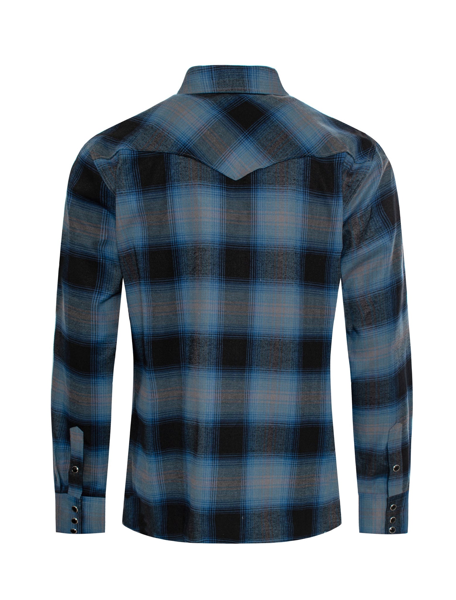 Men's Western Flannel Shirts With Snap Buttons -FLS300-303