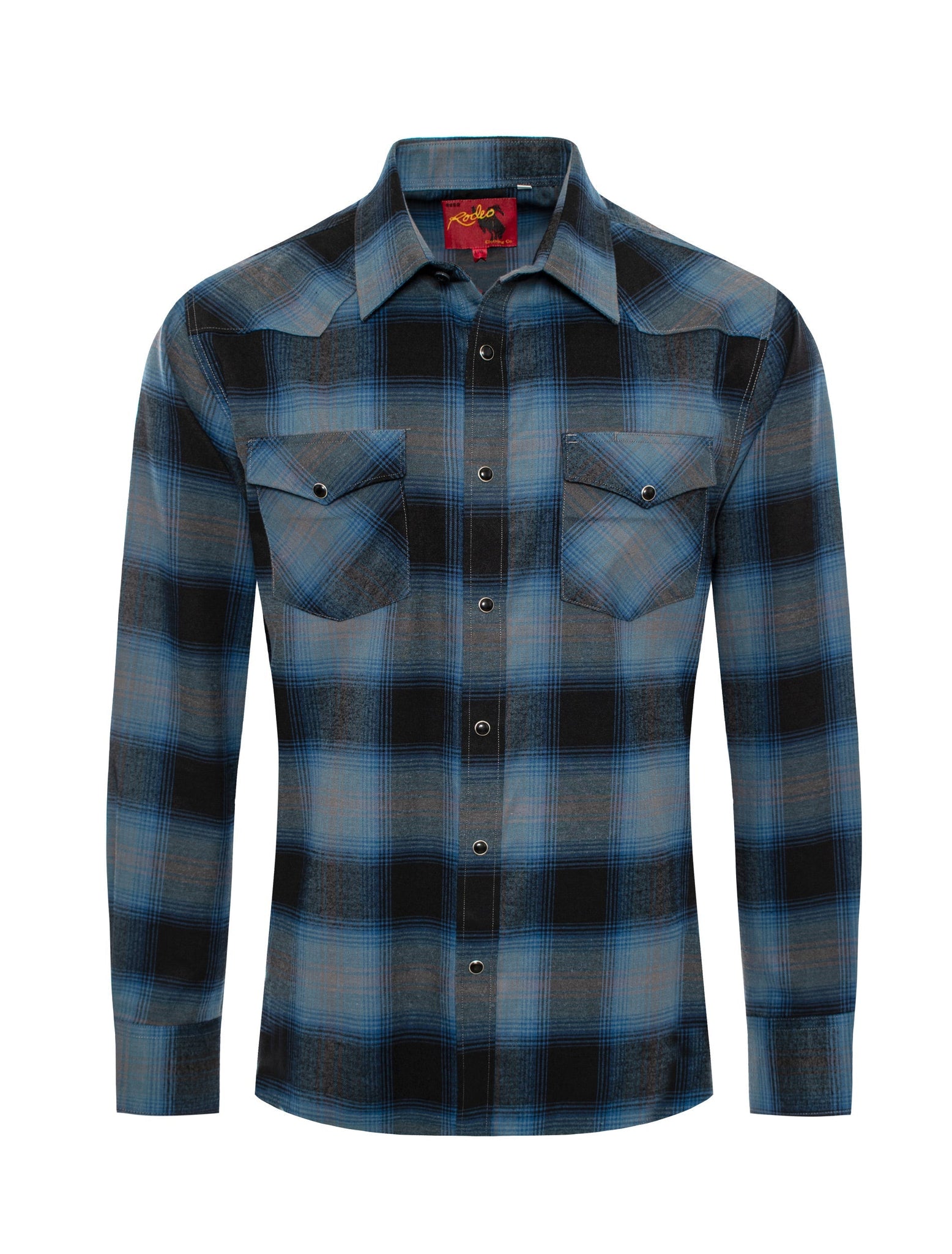 Men's Western Flannel Shirts With Snap Buttons -FLS300-303