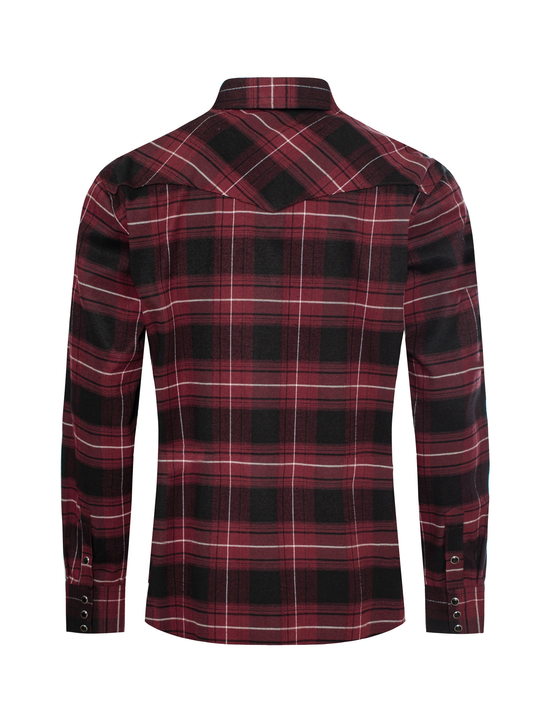 Men's Western Flannel Shirts With Snap Buttons-FLS300-304 - Rodeo Clothing wholesale 