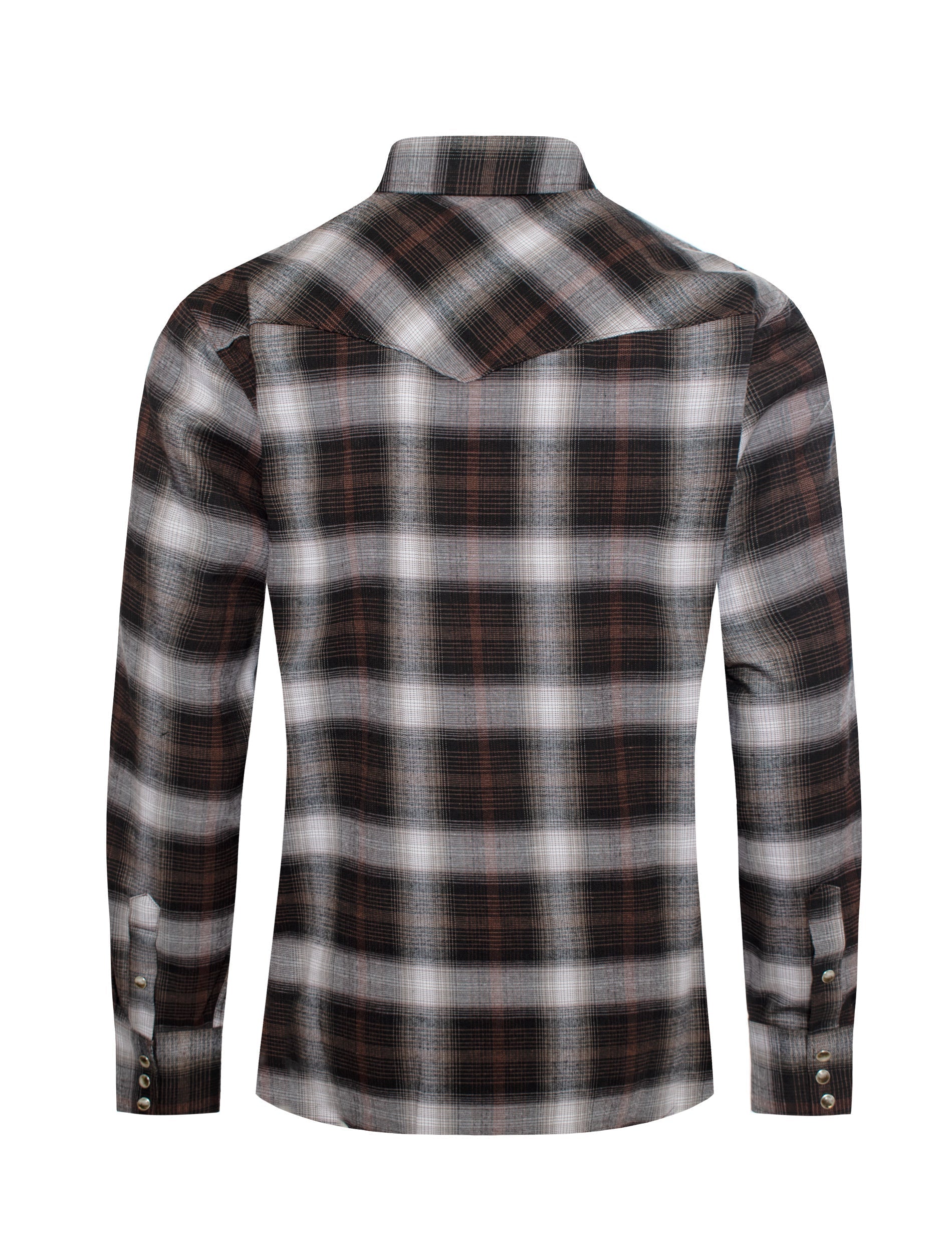 Men's Western Flannel Shirts With Snap Buttons-FLS300-305 - Rodeo Clothing wholesale 
