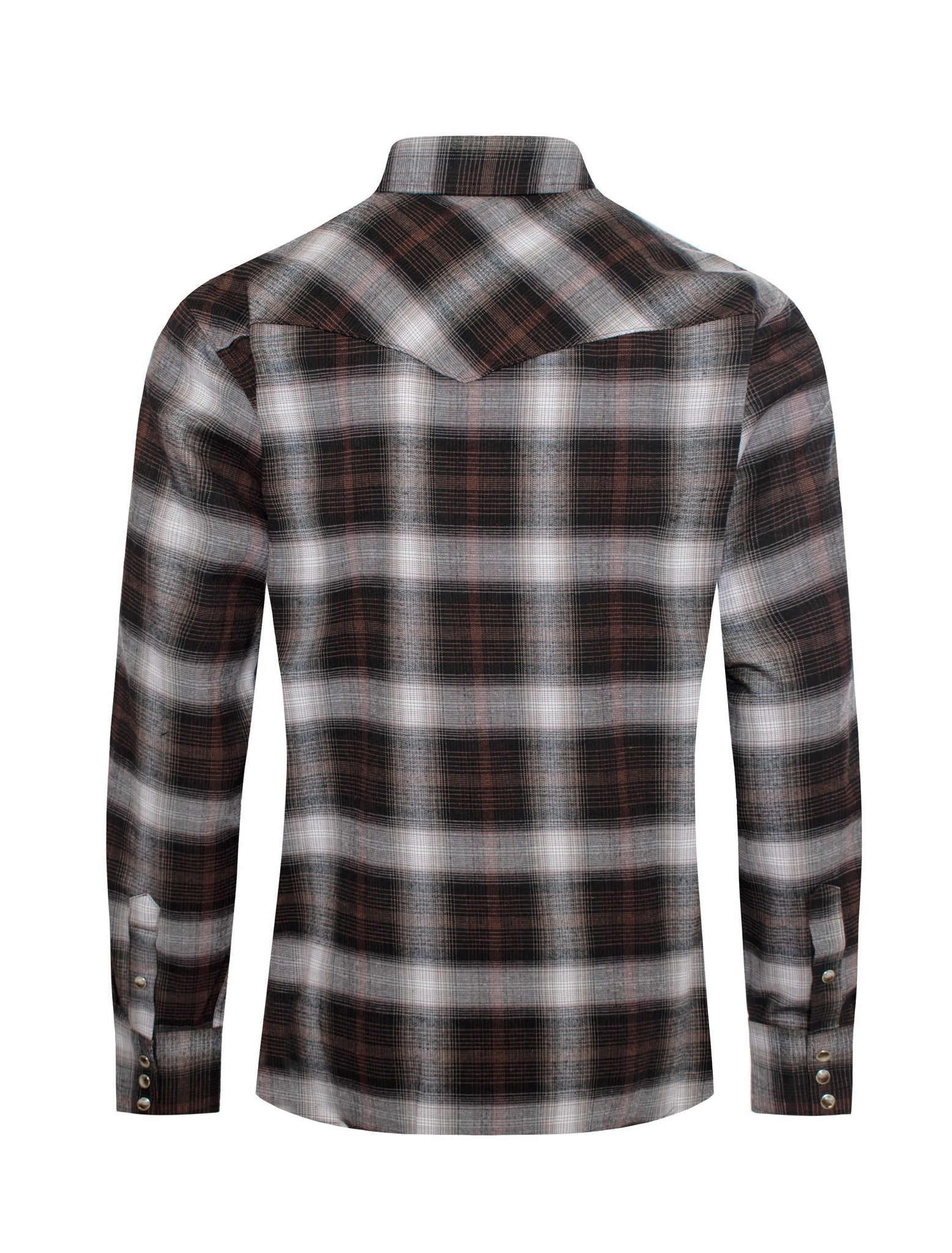 Men's Western Flannel Shirts With Snap Buttons -FLS300-305