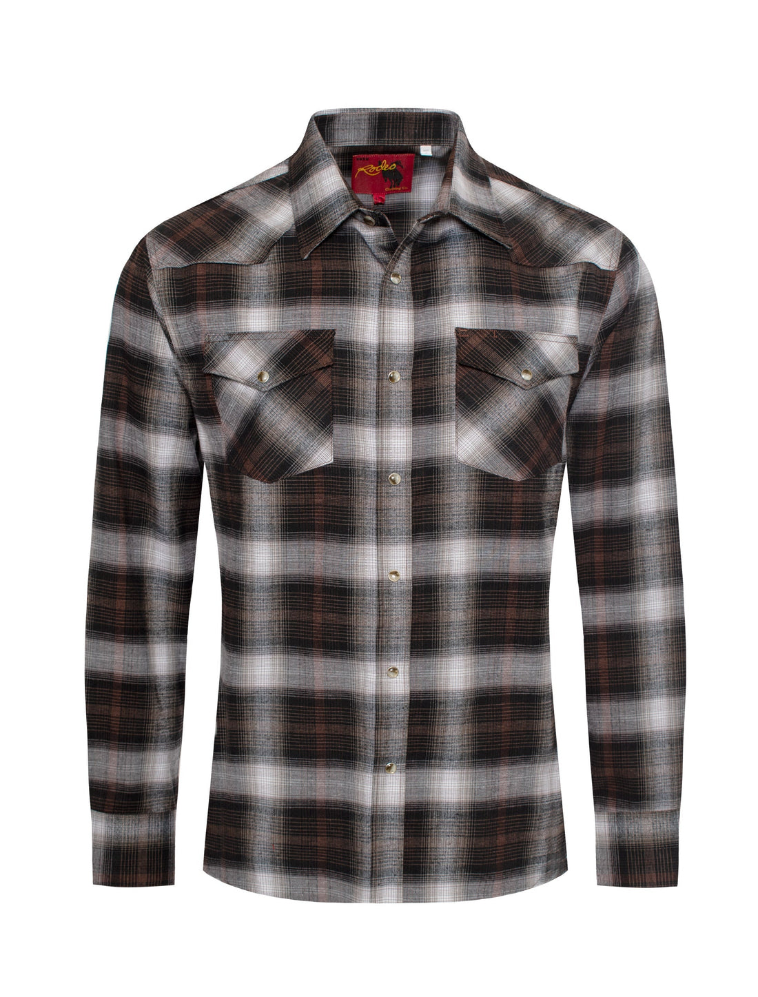 Men's Western Flannel Shirts With Snap Buttons-FLS300-305 - Rodeo Clothing wholesale 