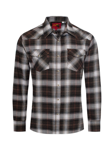 Men's Western Flannel Shirts With Snap Buttons-FLS300-305 - Rodeo Clothing wholesale 