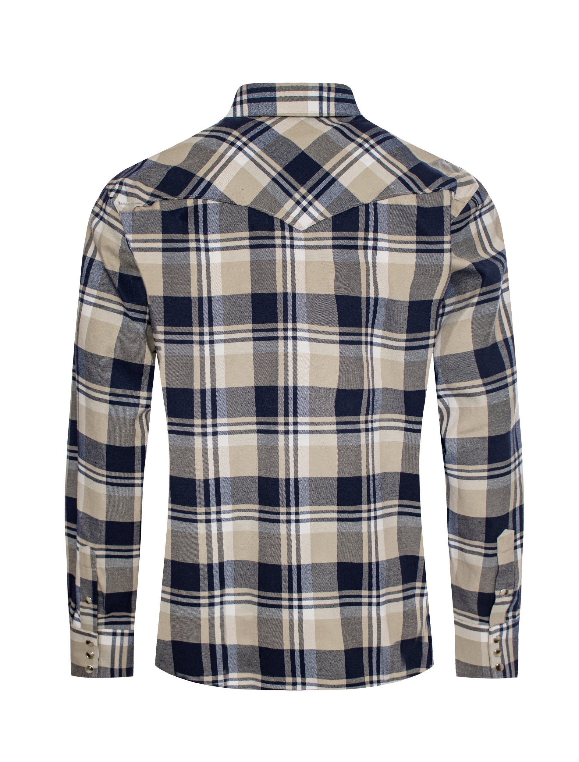 Men's Western Flannel Shirts With Snap Buttons-FLS300-307 - Rodeo Clothing wholesale 
