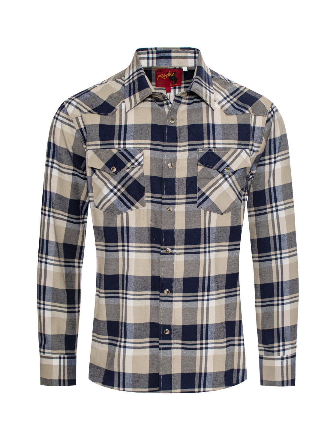 Men's Western Flannel Shirts With Snap Buttons-FLS300-307 - Rodeo Clothing wholesale 