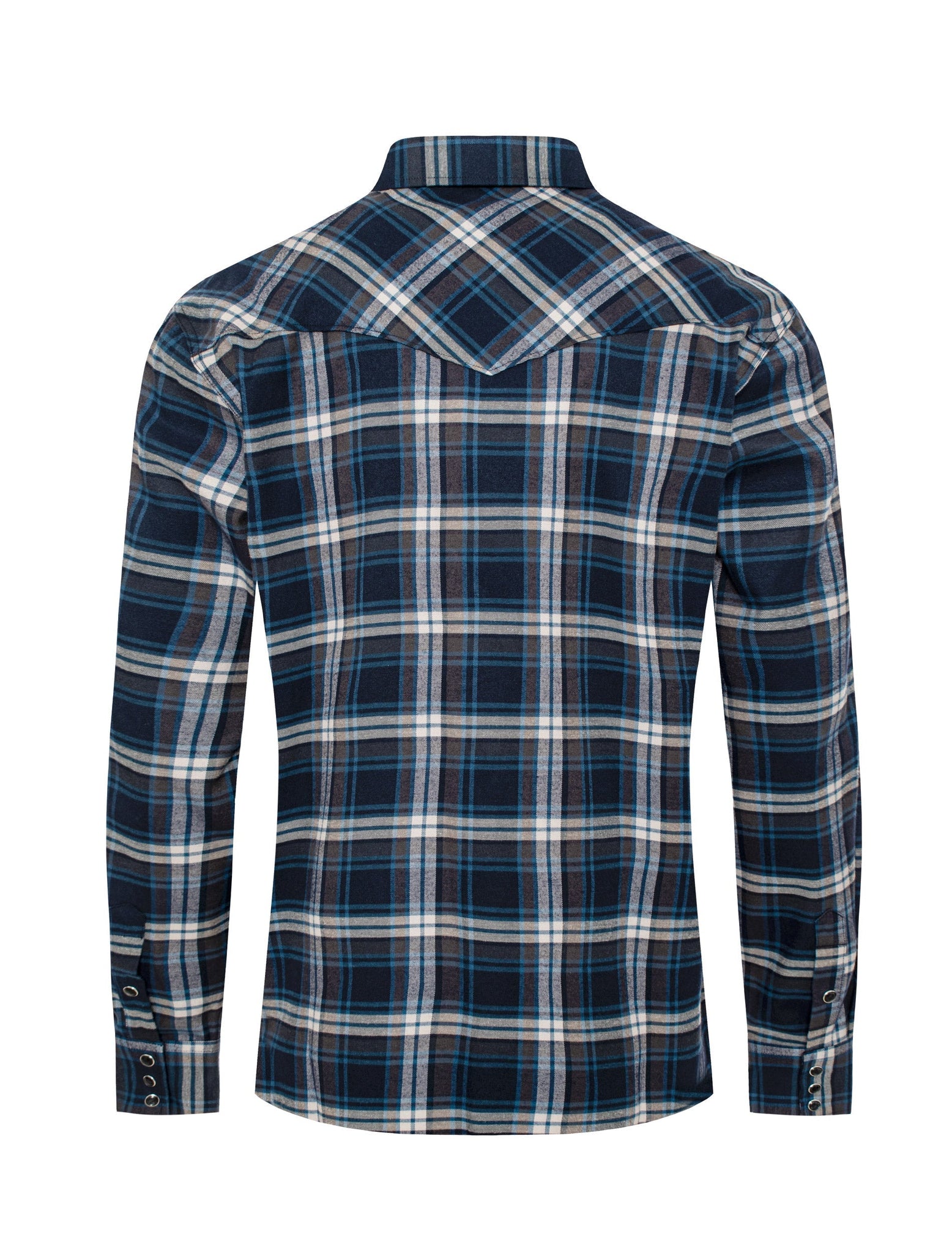 Men's Western Flannel Shirts With Snap Buttons -FLS300-308