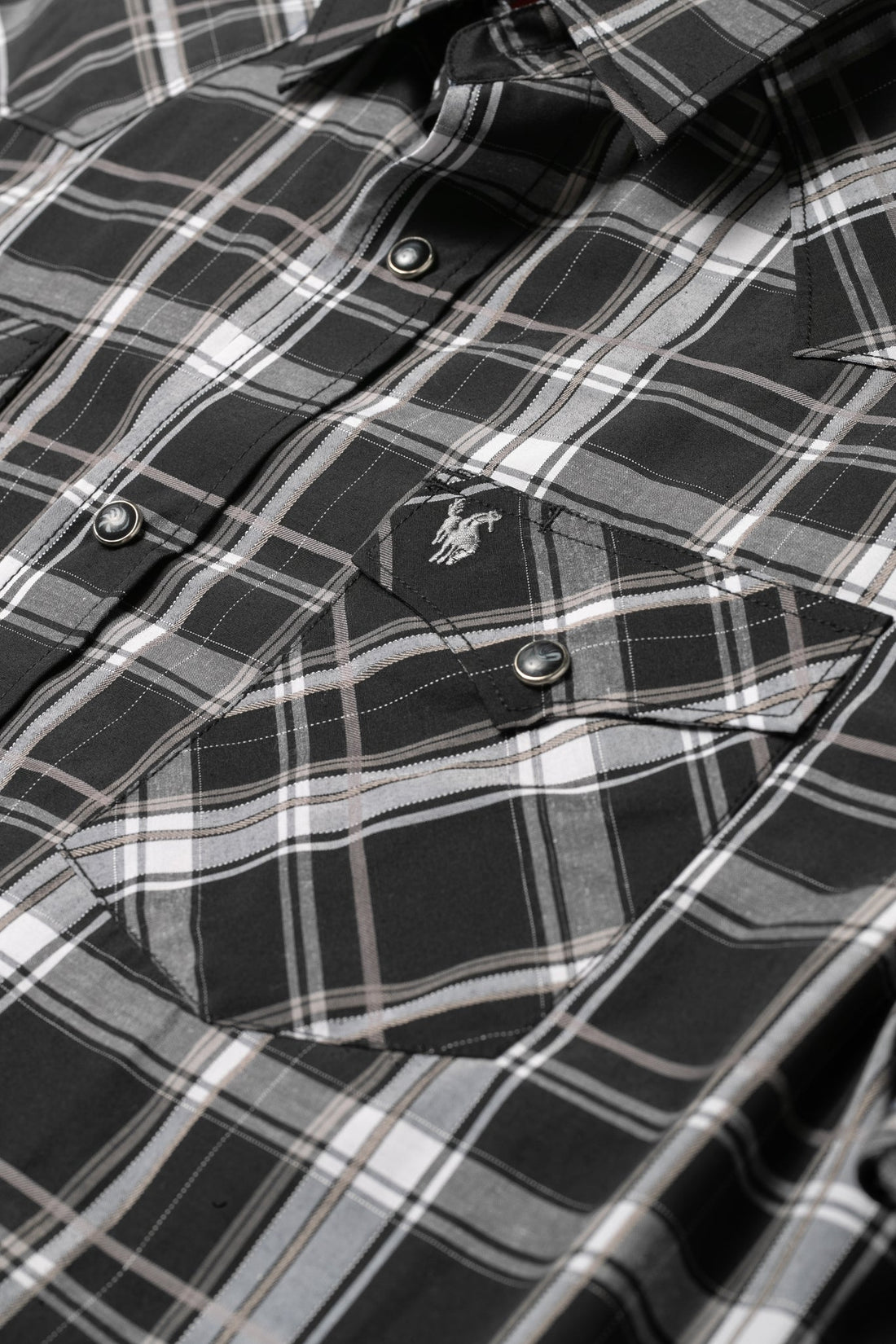 Men's Big & Tall Western Pearl Snap Plaid Shirt-PS400L-BT-476 - Rodeo Clothing wholesale 