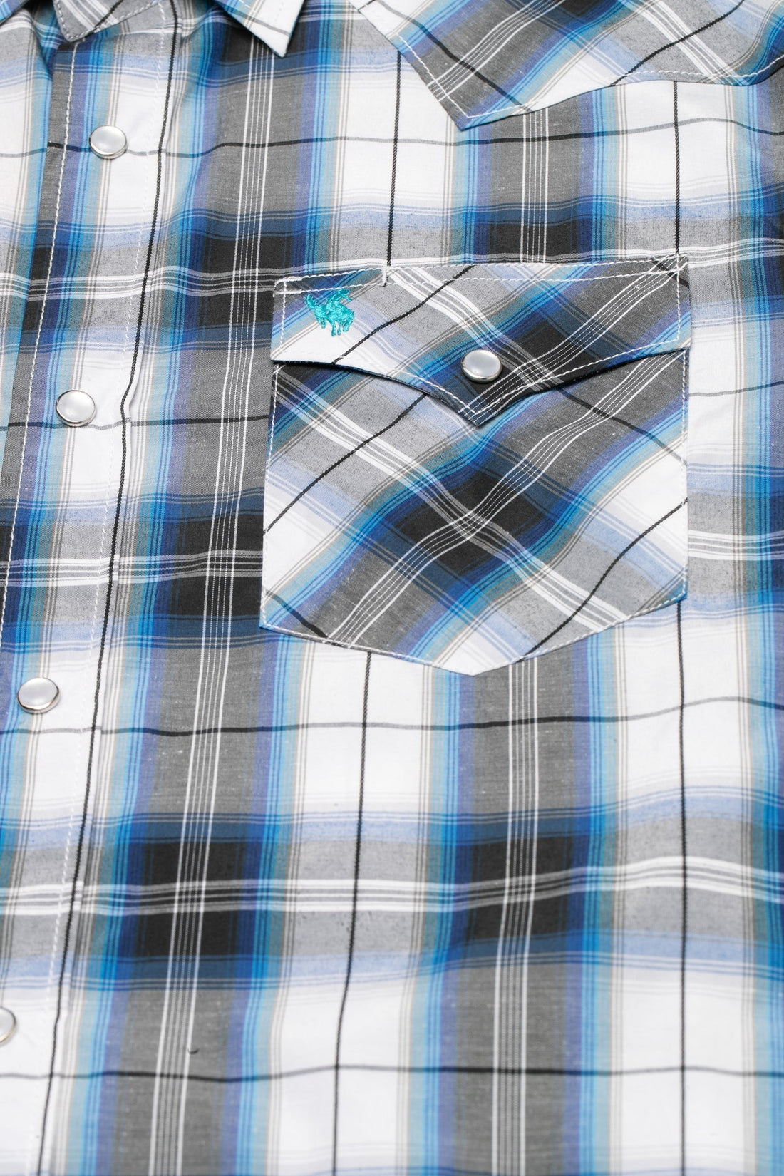 Men's Big & Tall Western Pearl Snap Plaid Shirt-PS400L-BT-471 - Rodeo Clothing wholesale 