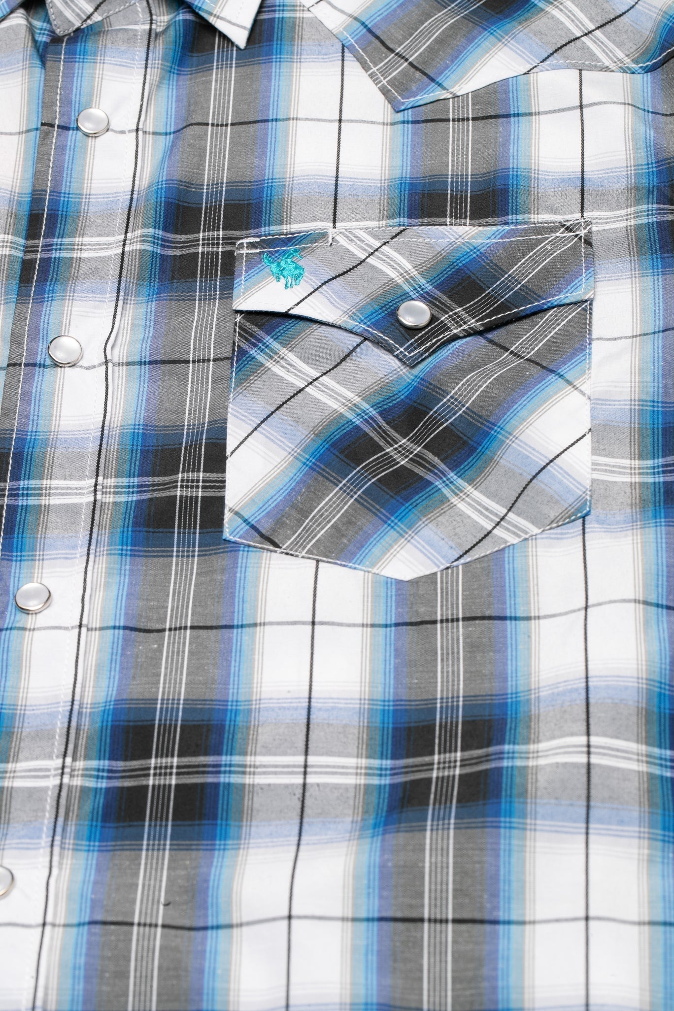Men's Big & Tall Western Pearl Snap Plaid Shirt-PS400L-BT-471 - Rodeo Clothing wholesale 