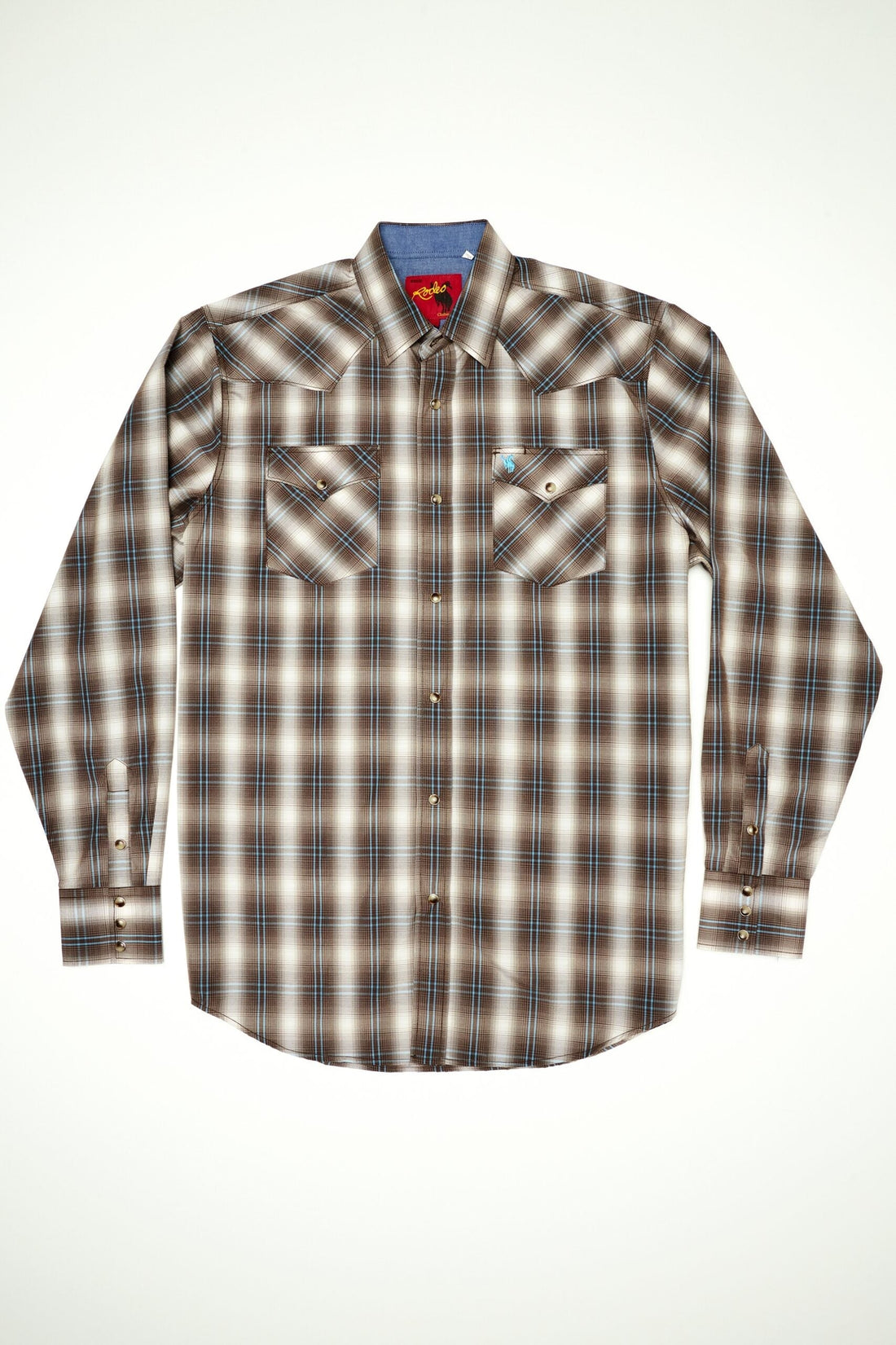 Men's Big & Tall Western Pearl Snap Plaid Shirt-PS400L-BT-461 - Rodeo Clothing wholesale 