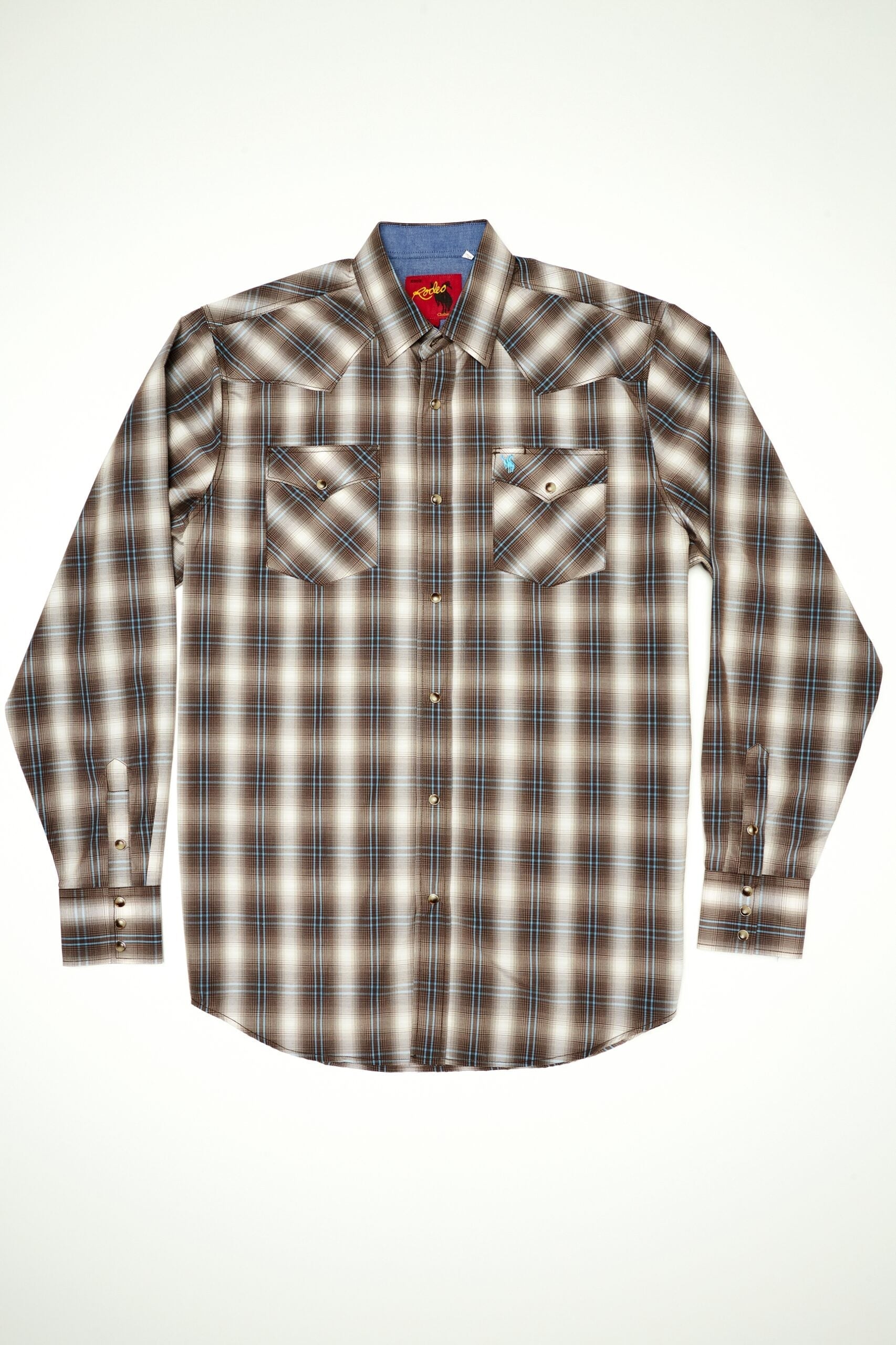 Men's Big & Tall Western Pearl Snap Plaid Shirt-PS400L-BT-461 - Rodeo Clothing wholesale 