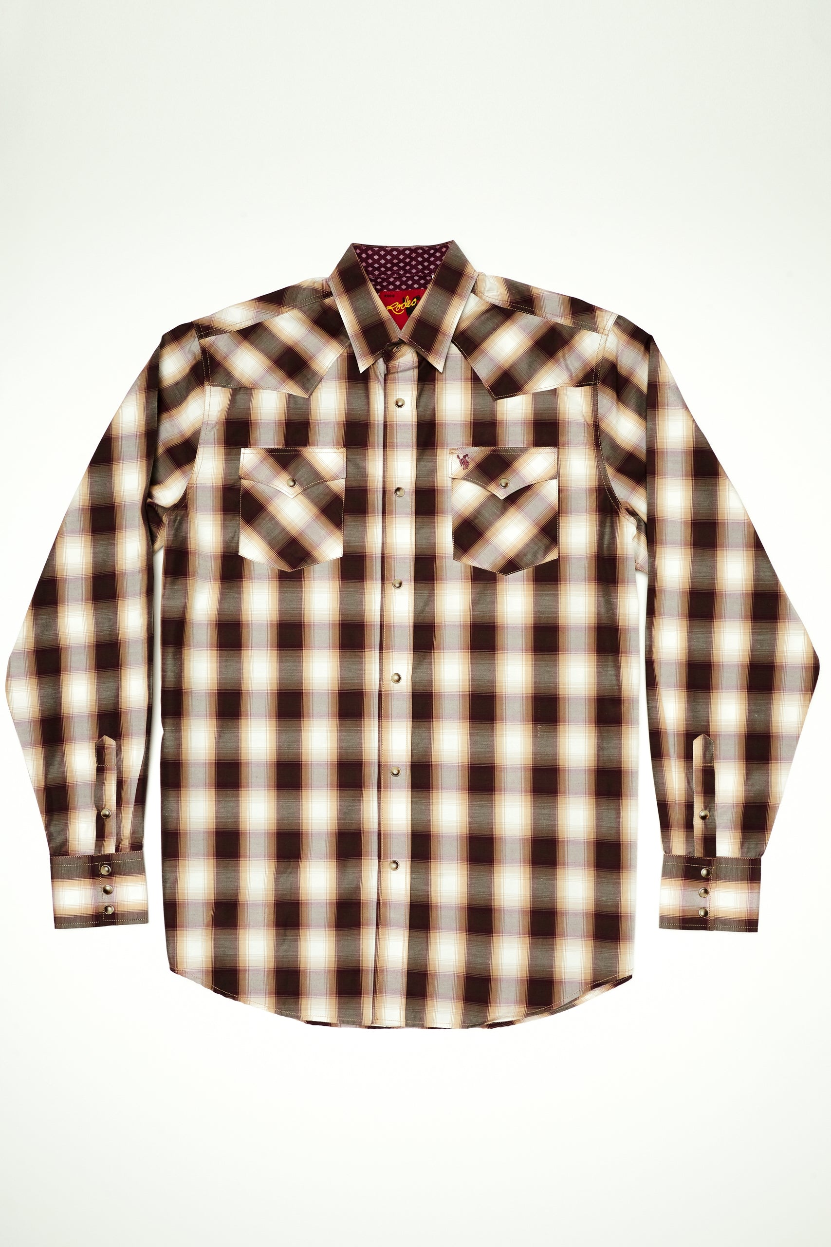 Men's Big & Tall Western Pearl Snap Plaid Shirt-PS400L-BT-474 - Rodeo Clothing wholesale 