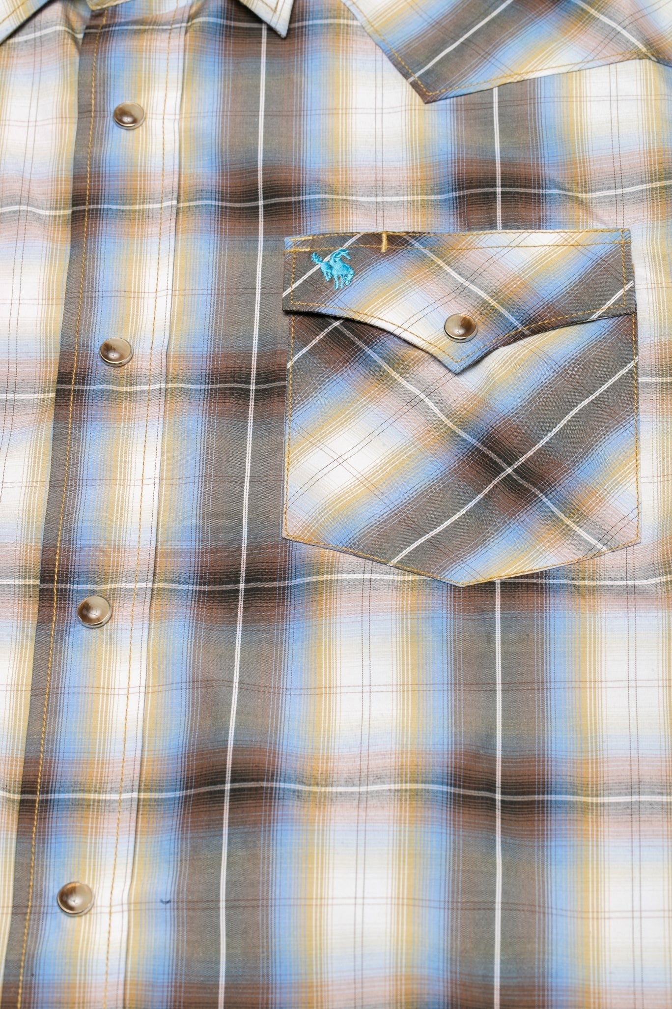 Men's Big & Tall Western Pearl Snap Plaid Shirt-PS400L-BT-492 - Rodeo Clothing wholesale 