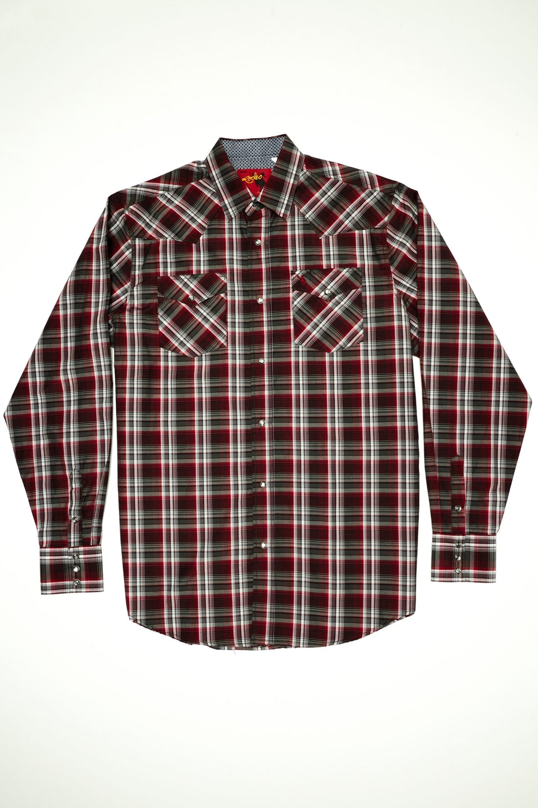 Men's Big & Tall Western Pearl Snap Plaid Shirt-PS400L-BT-477 - Rodeo Clothing wholesale 