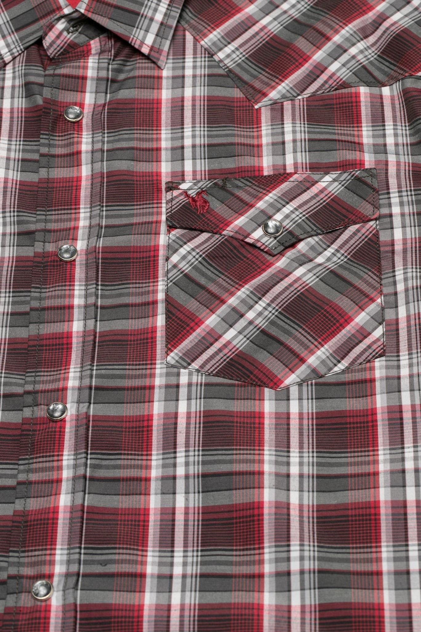 Men's Big & Tall Western Pearl Snap Plaid Shirt-PS400L-BT-477 - Rodeo Clothing wholesale 