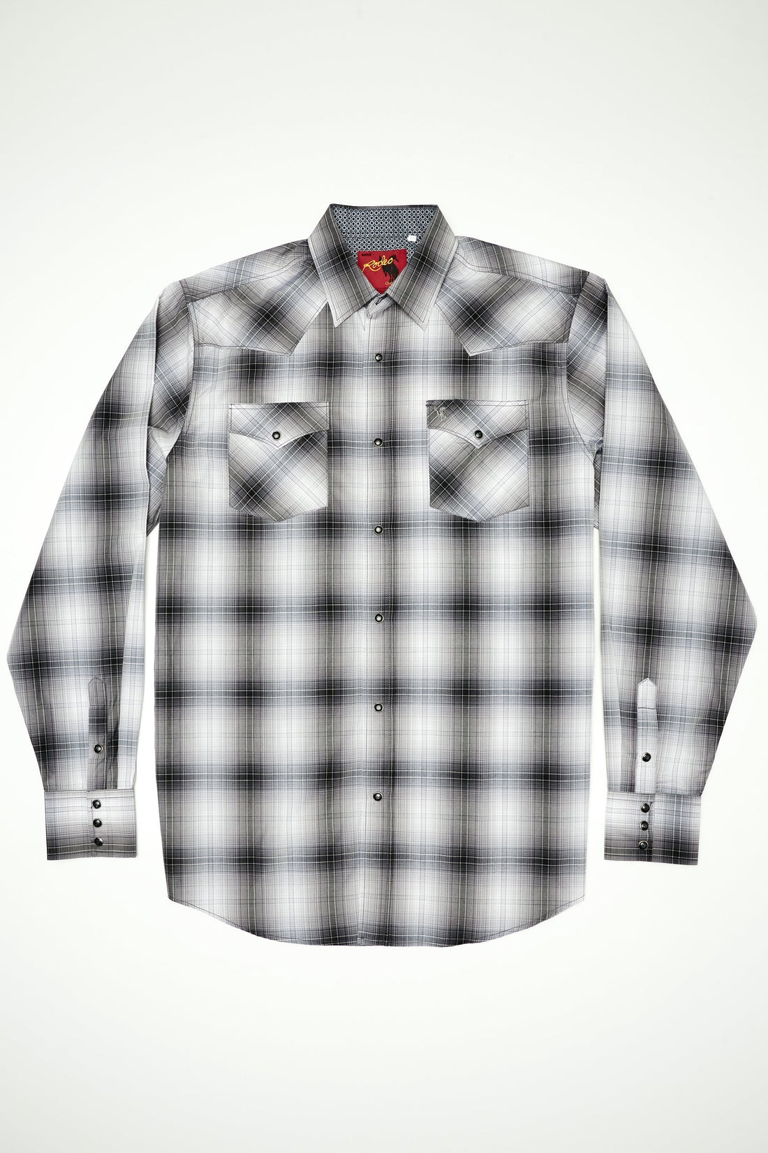Men's Big & Tall Western Pearl Snap Plaid Shirt-PS400L-BT-453 - Rodeo Clothing wholesale 