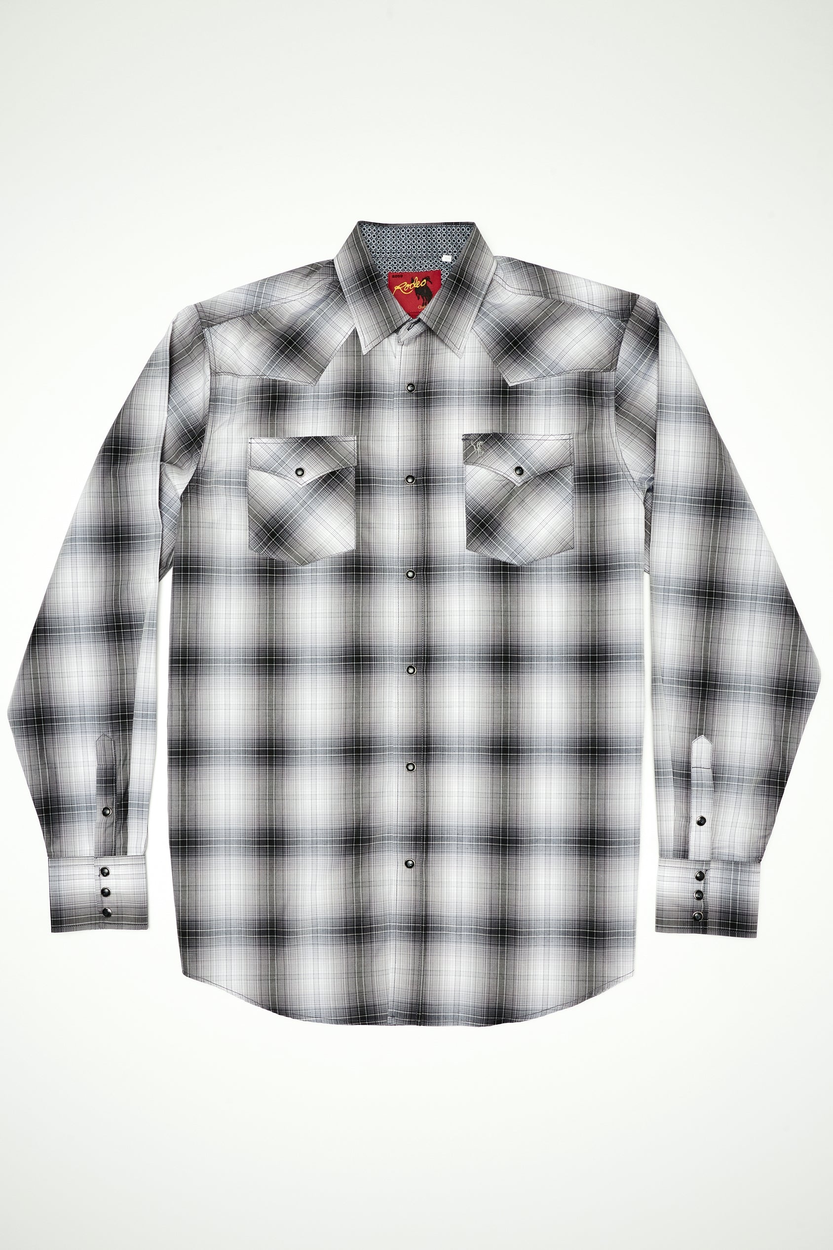 Men's Big & Tall Western Pearl Snap Plaid Shirt-PS400L-BT-453 - Rodeo Clothing wholesale 