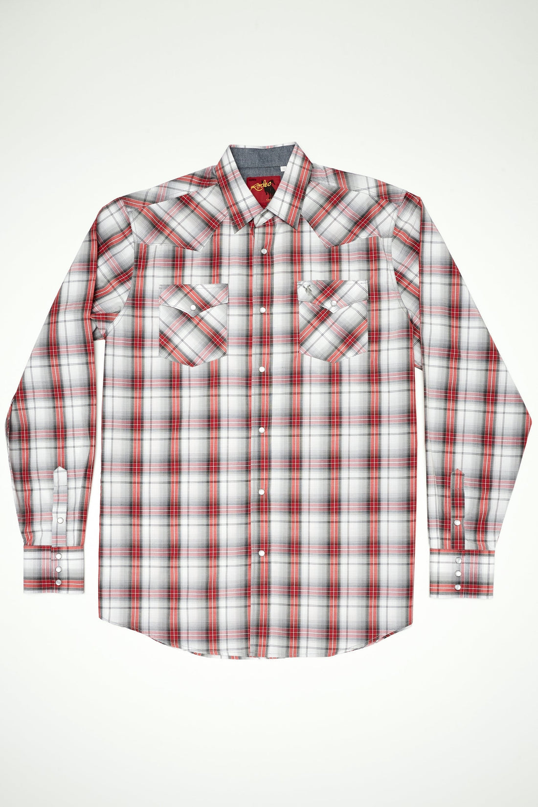 Men's Big & Tall Western Pearl Snap Plaid Shirt-PS400L-BT-451 - Rodeo Clothing wholesale 