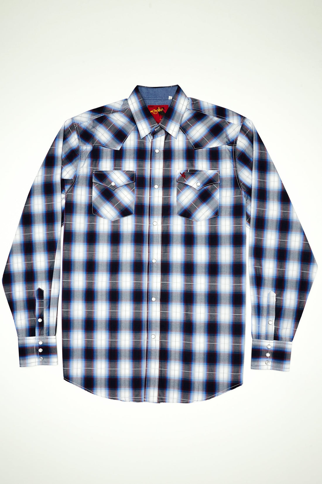 Men's Big & Tall Western Pearl Snap Plaid Shirt-PS400L-BT-470 - Rodeo Clothing wholesale 