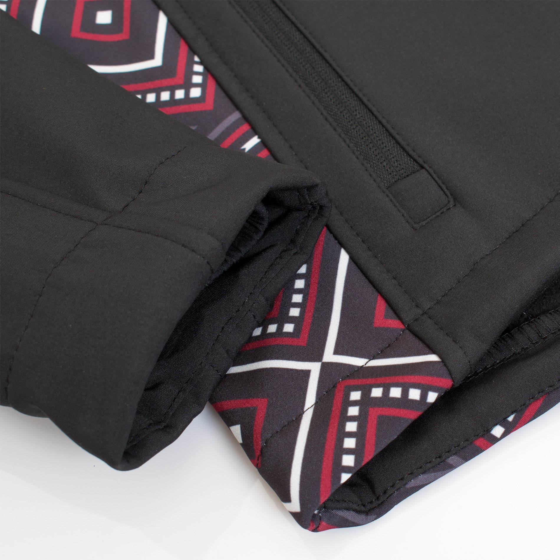 Women's Western Aztec Print Jacket -LJ650EMB-AZ-BLACK-RED