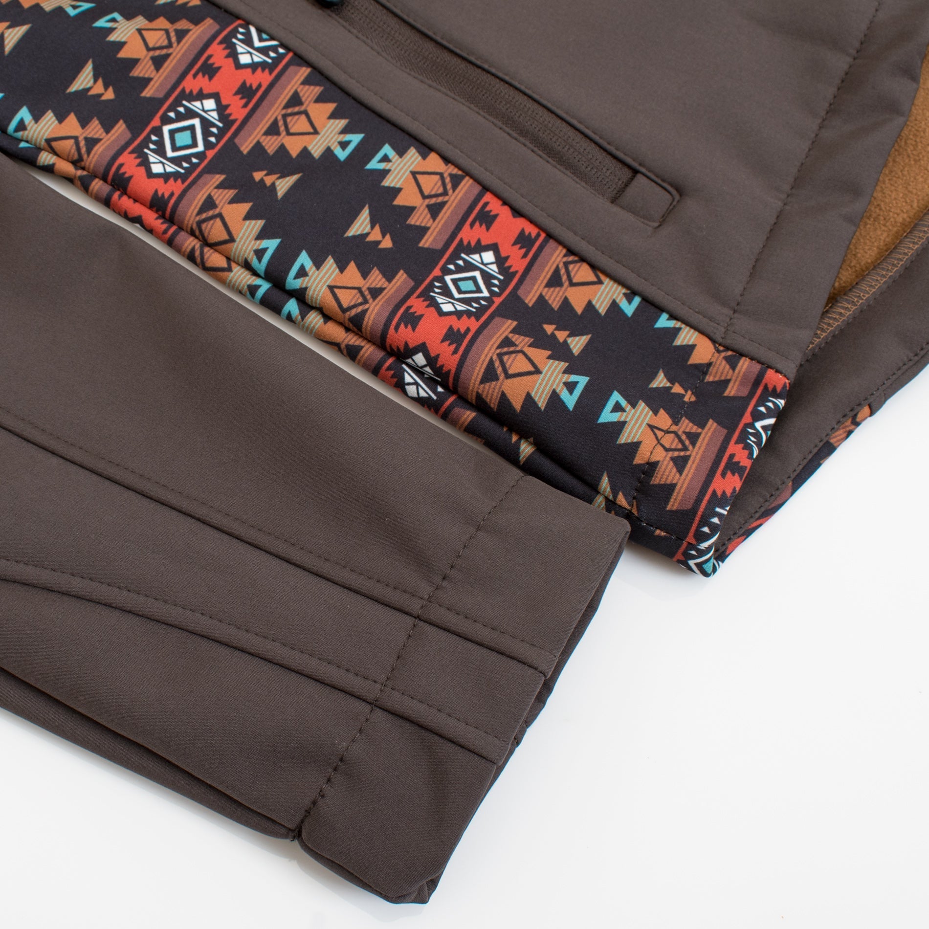 Women's Western Aztec Print Jacket-LJ650EMB-AZ-BROWN-RUST - Rodeo Clothing wholesale 