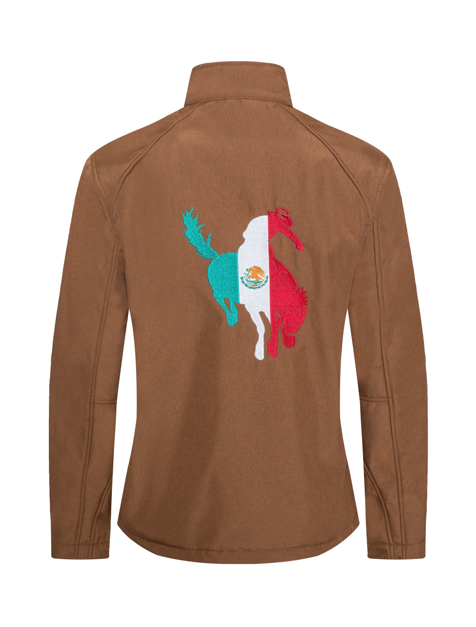 Women's Western Mexico Embroidery Jacket-LJ650EMB-MHL-COGNAC - Rodeo Clothing wholesale 