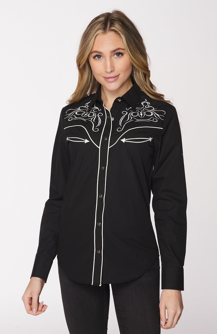 Women’s Western Embroidered Shirts-LS500-502 - Rodeo Clothing wholesale 