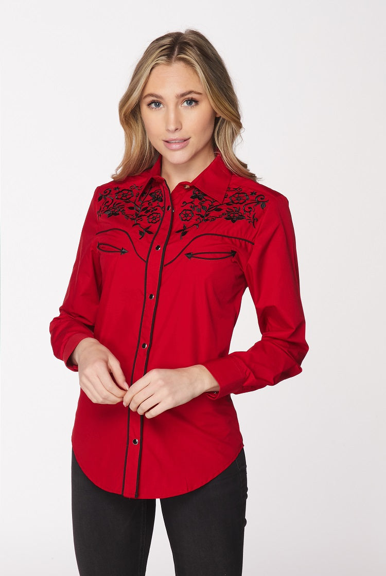 Women’s Western Embroidered Shirts -LS500-508 - Rodeo Clothing wholesale 