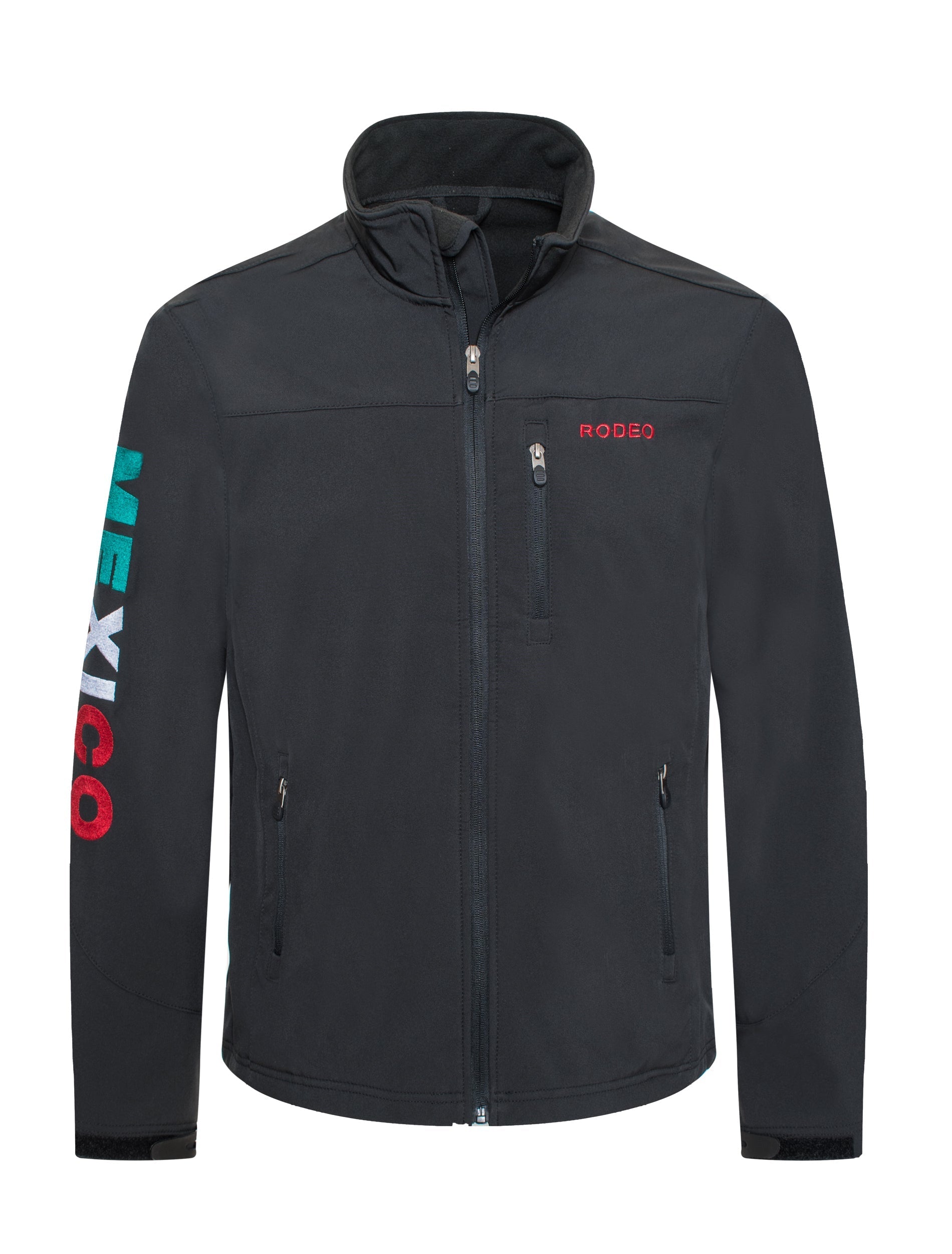 Men's Soft Shell Bonded Jacket With Embroidery-NJ650EMB-MHL-BLACK - Rodeo Clothing wholesale 