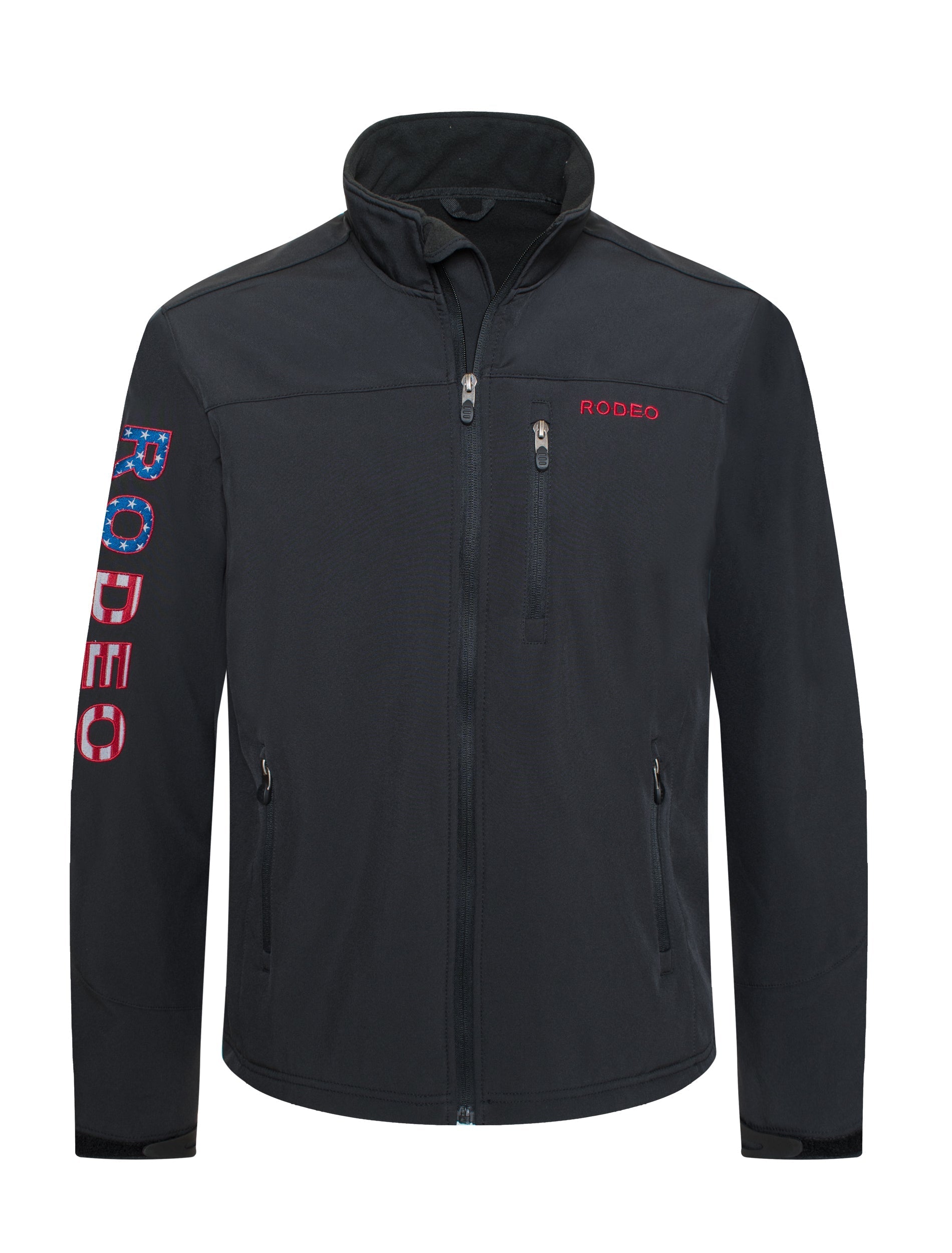 Men's Soft Shell Bonded Jacket With Embroidery-NJ650EMB-BLACK-US - Rodeo Clothing wholesale 