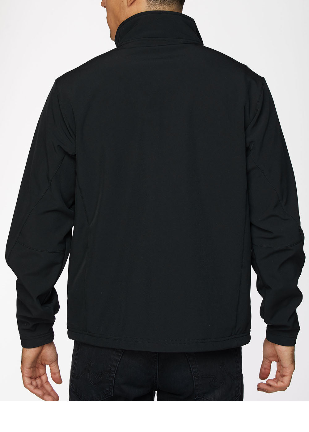 Men's Soft Shell Bonded Jacket-NJ650-Black-Grey - Rodeo Clothing wholesale 