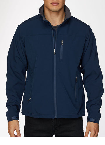 Men's Soft Shell Bonded Jacket-NJ650-Navy-Grey - Rodeo Clothing wholesale 