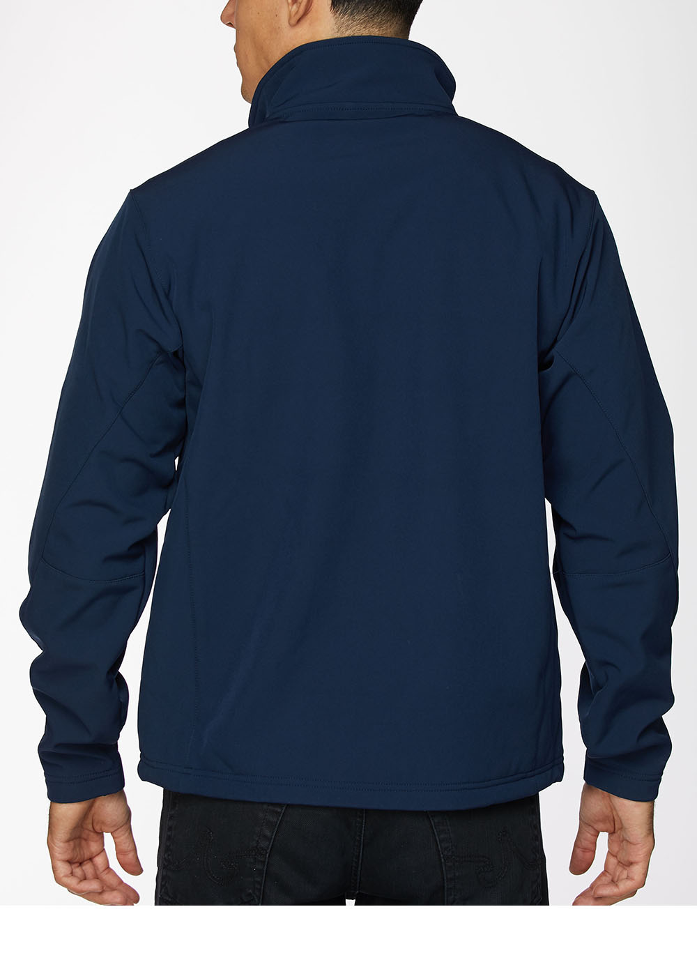 Men's Soft Shell Bonded Jacket-NJ650-Navy-Grey - Rodeo Clothing wholesale 