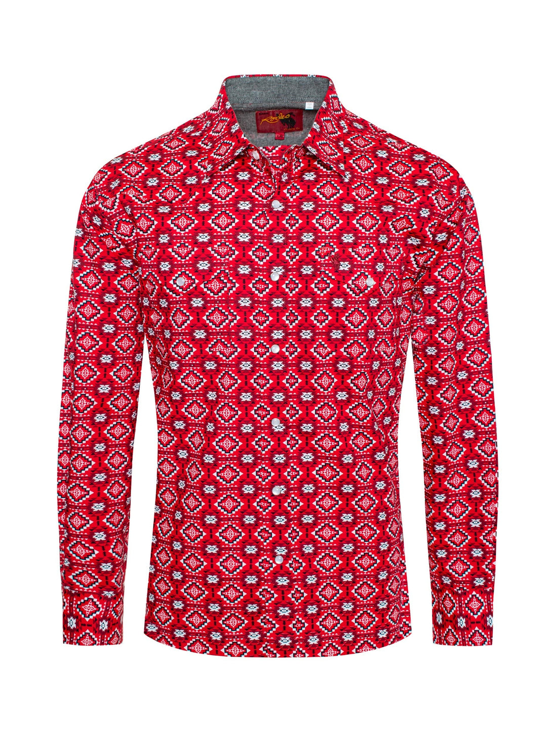 Men's Western Pearl Snap Print Shirt-PS100L-178 - Rodeo Clothing wholesale 