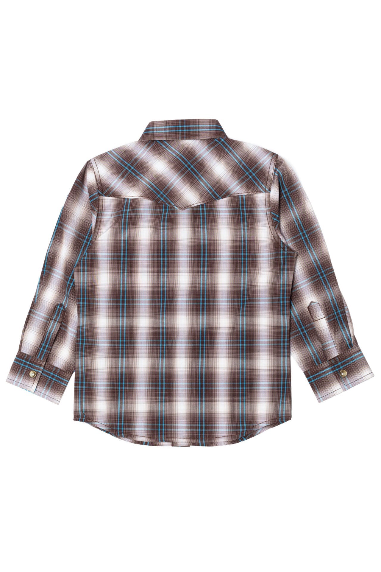 Boy's Western Pearl Snap Button Plaid Shirt-PS400K-461 - Rodeo Clothing wholesale 