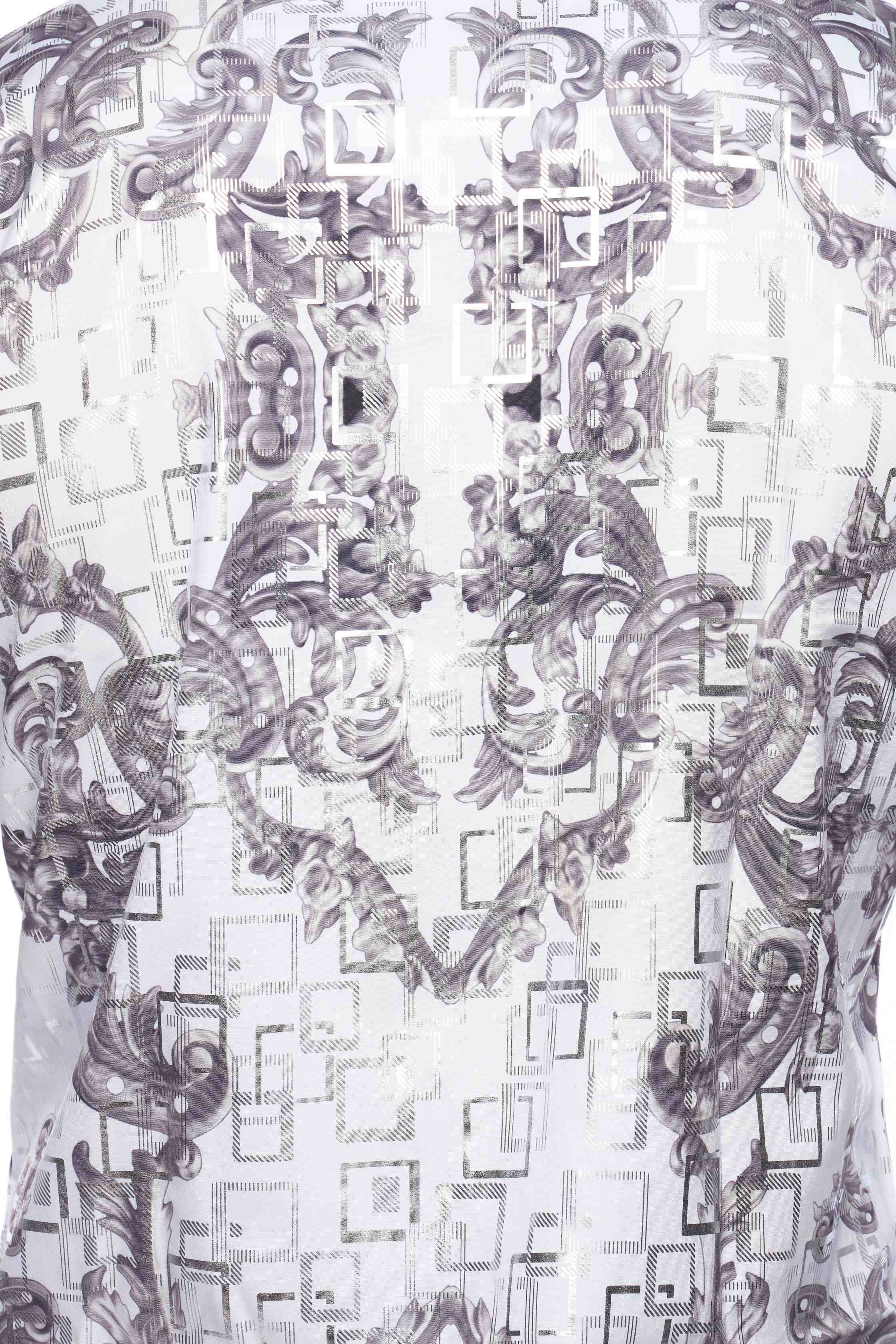 Mens Luxury Brand Printed Silk Like Shirts-HLS2002L-516 - Rodeo Clothing wholesale 