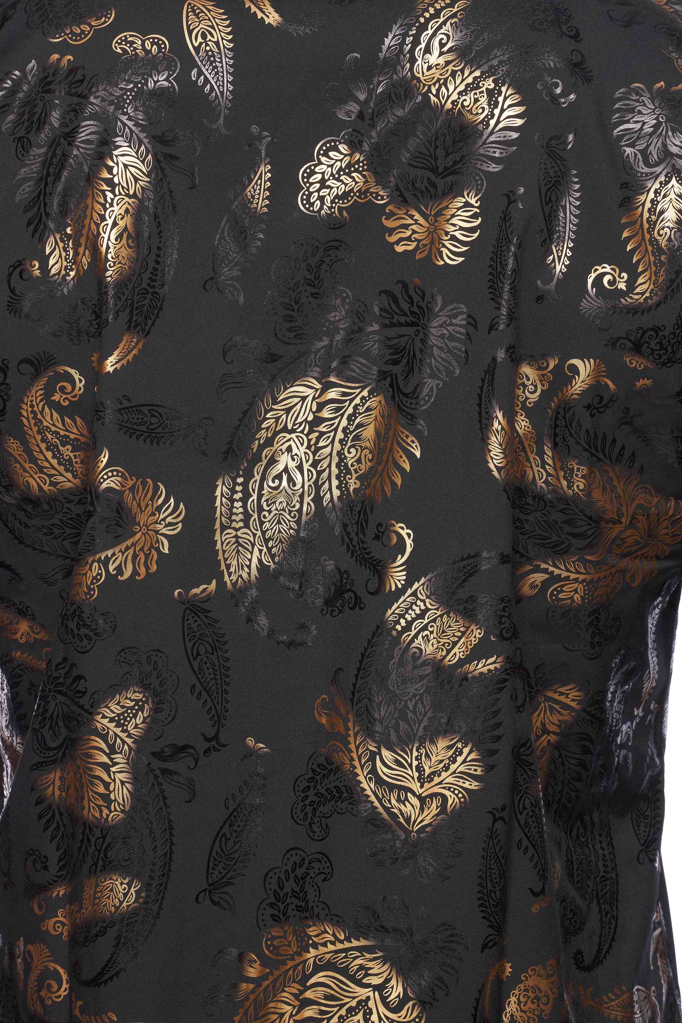 Mens Luxury Brand Printed Silk Like Shirts-HLS2002L-527 - Rodeo Clothing wholesale 