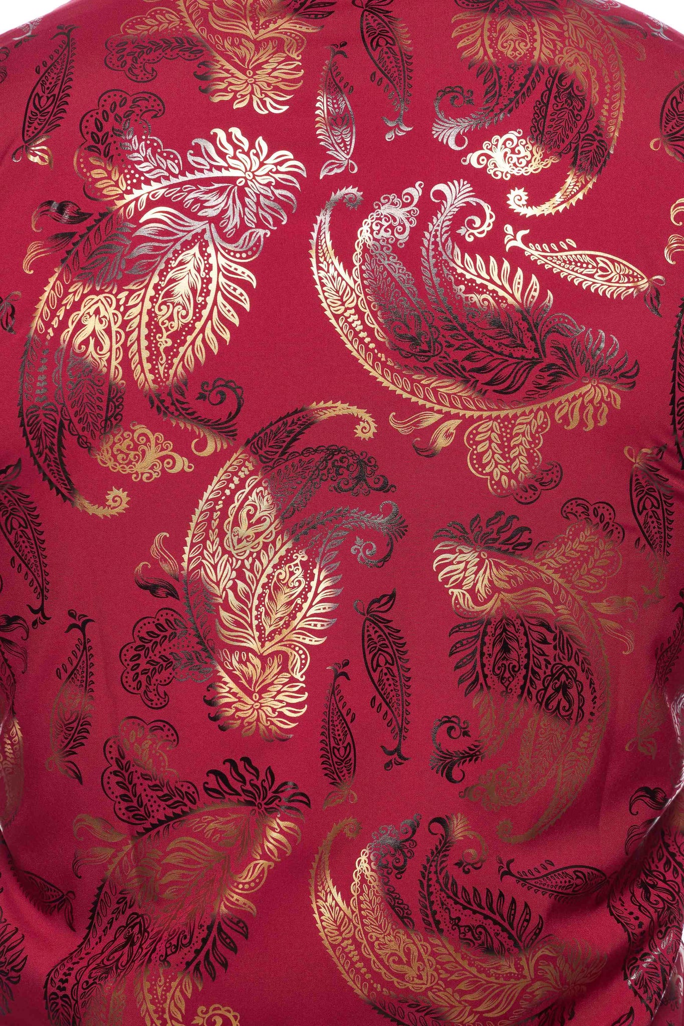 Mens Luxury Brand Printed Silk Like Shirts-HLS2002L-526