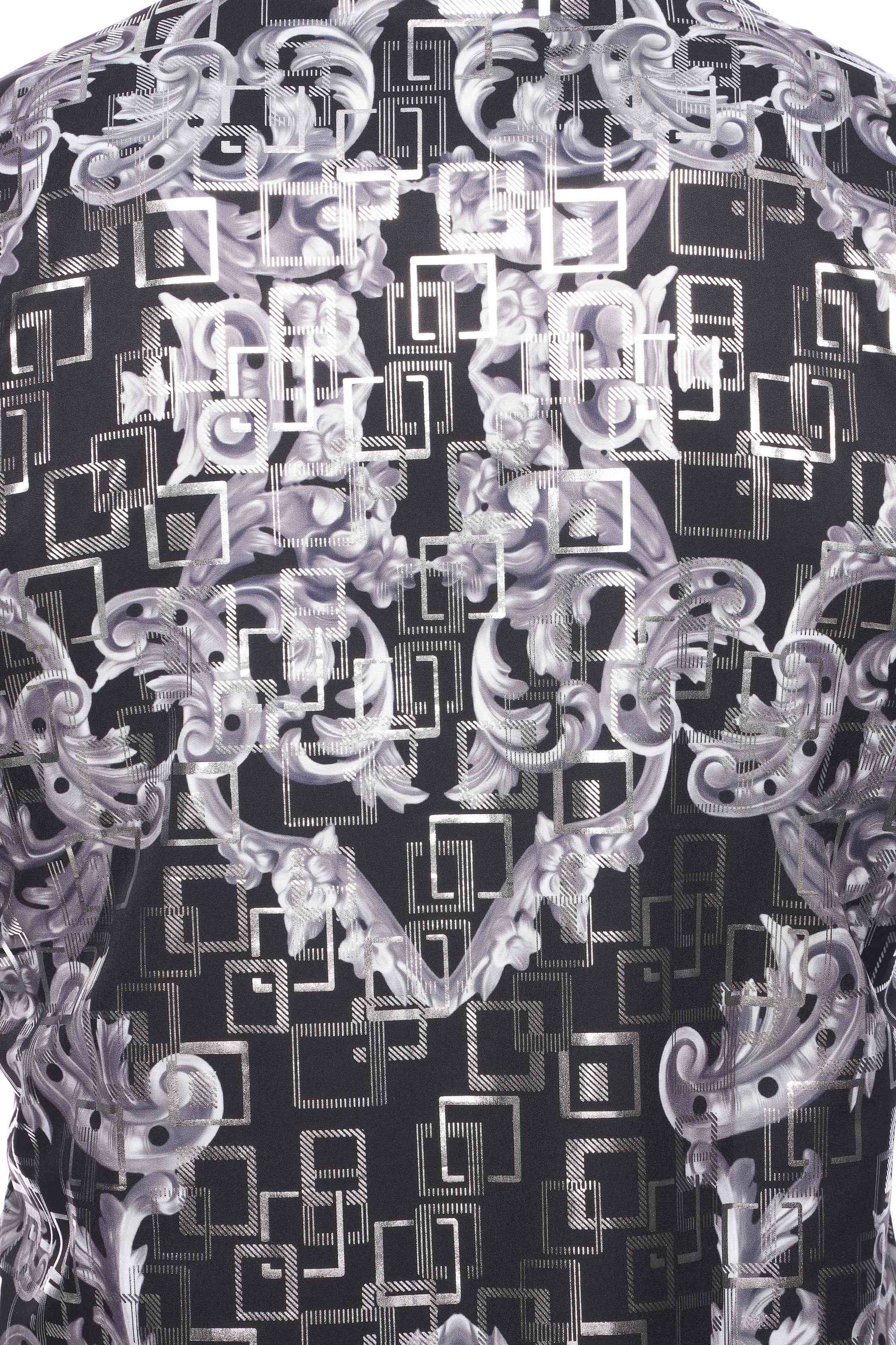 Mens Luxury Brand Printed Silk Like Shirts-HLS2002L-515 - Rodeo Clothing wholesale 