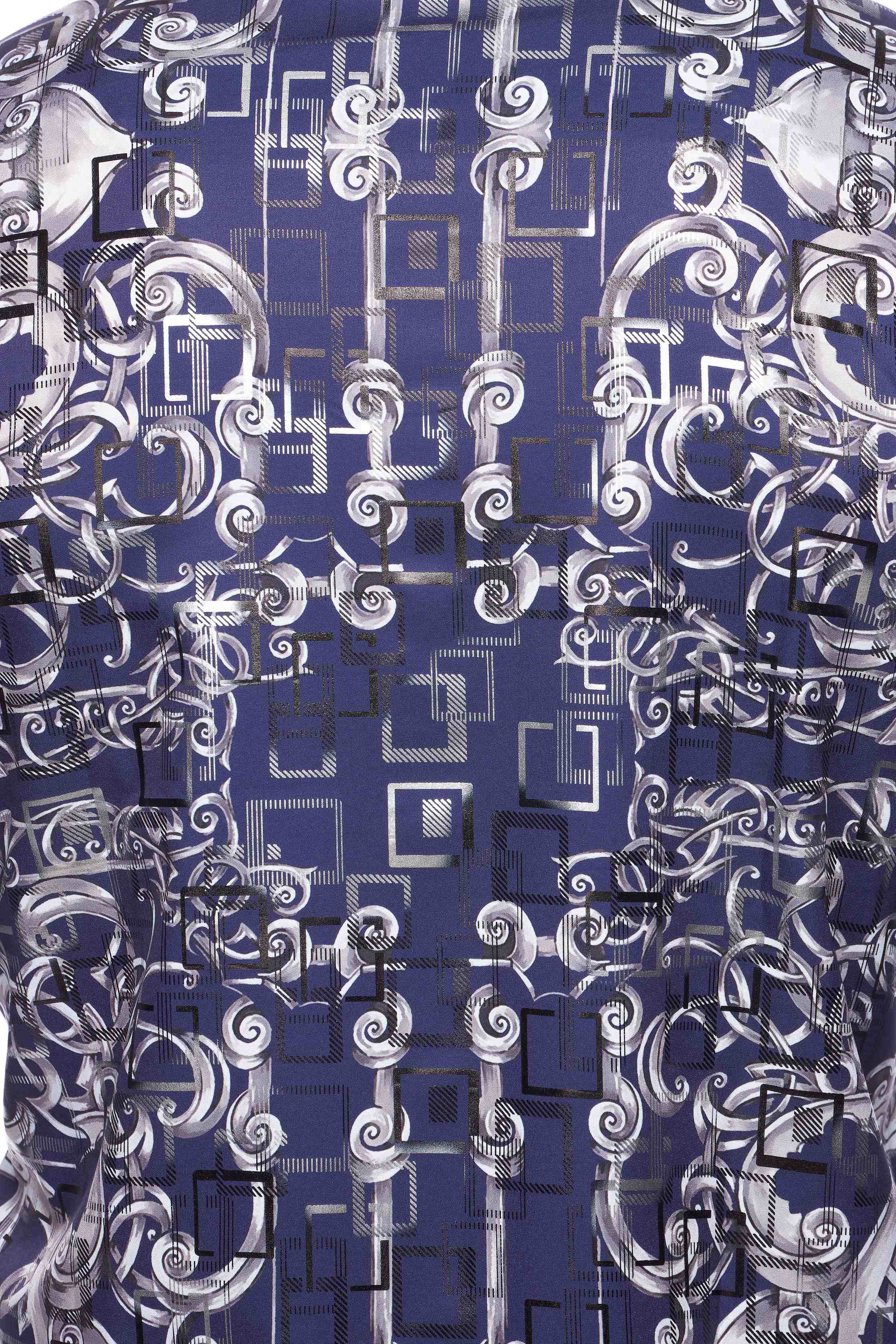Mens Luxury Brand Printed Silk Like Shirts-HLS2002L-520 - Rodeo Clothing wholesale 