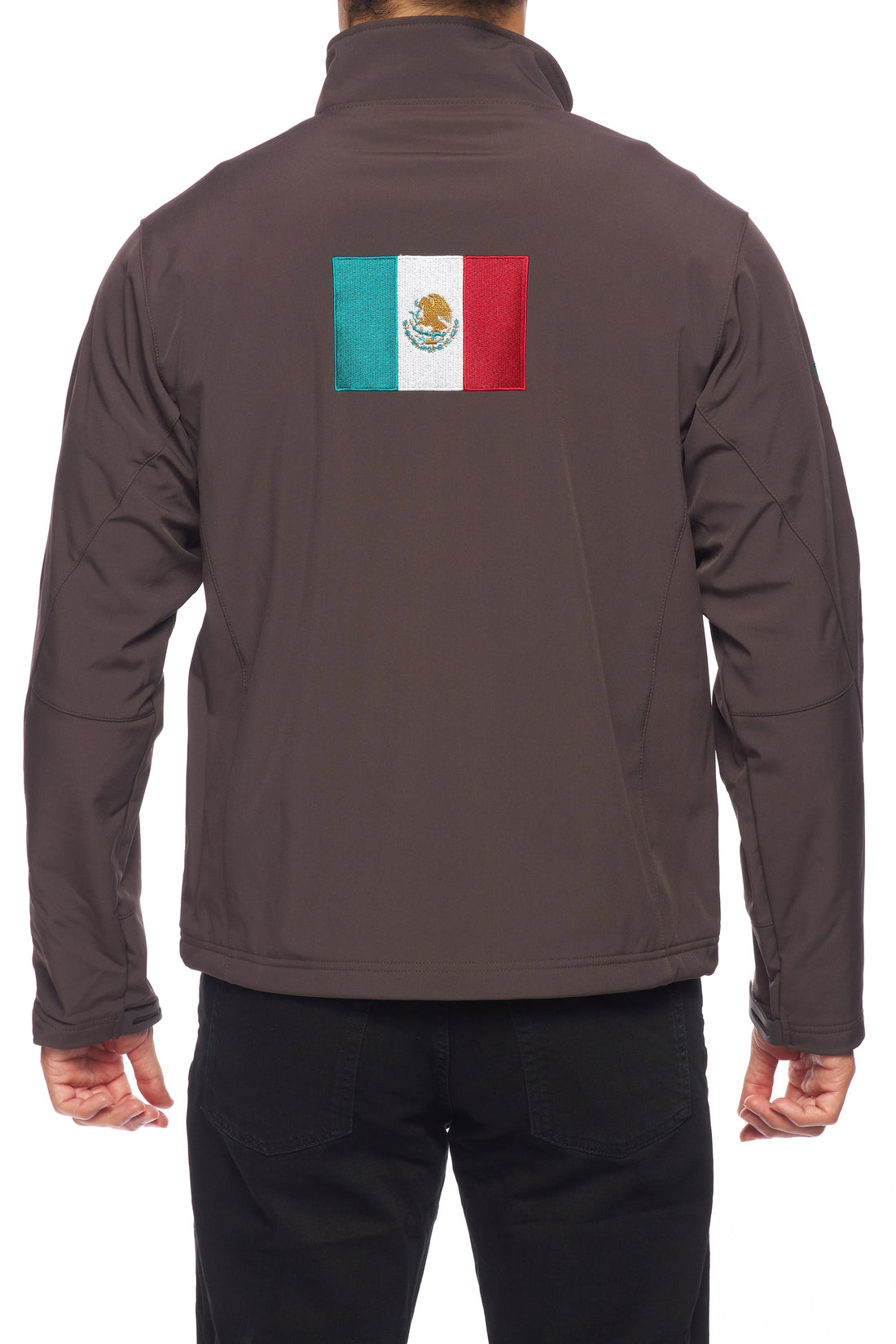 Men's Soft Shell Bonded Jacket-NJ650-EMB-MEX-BROWN - Rodeo Clothing wholesale 
